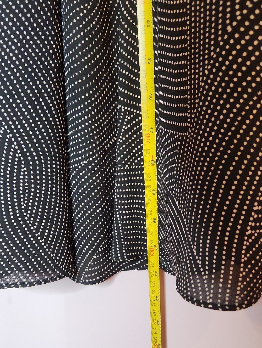 MADEWELL Geo Dot Print Balloon Sleeve Georgette Midi Dress, size S - Picture 11 of 16